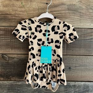 Posh Peanut Animal Print skirt/bodysuit- Brand New